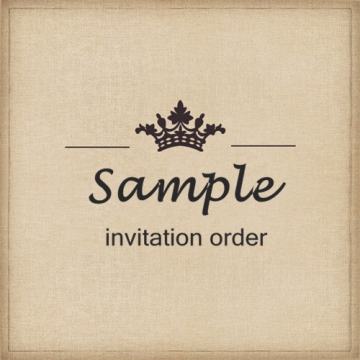 Wedding Invitation sample 