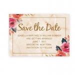 Elegant Marble Floral Wedding Invitation WIP039