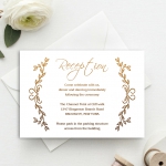 Rustic chic minimalist wedding invitations, Gold Bohemian invitations, cheap wedding invitations WS152