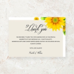 Rustic sunflower wedding invitations, spring summer and fall weddings WS155