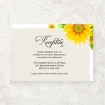 Rustic sunflower wedding invitations, spring summer and fall weddings WS155