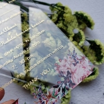 Romantic floral acrylic wedding invitations, clear wedding invites WS255