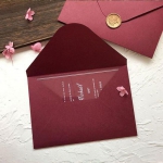 Simple clear acrylic wedding invitations WS256