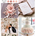 Blush elegant minimalist wedding invite, vellum wedding invite wrap, fold wedding invite, summer and spring, fall WS261